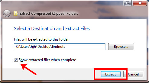 Extract Compressed (Zipped) Folders
