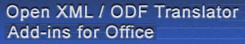 Open XML / ODF Translator Add-ins for Office