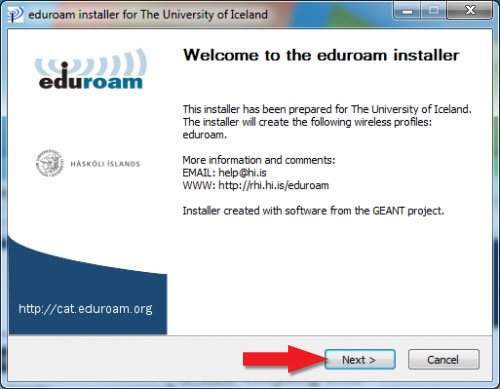 Welcome to the eduroam installer