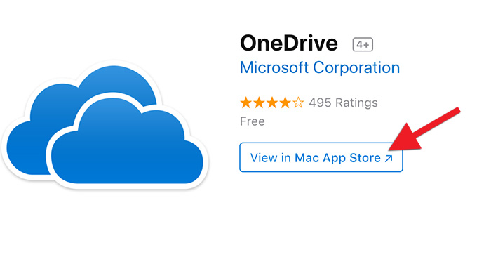 Smelltu á „View in Mac App Store“