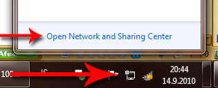 Network and sharing center