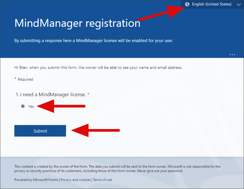 MindManager registration