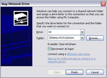 Map Network Drive