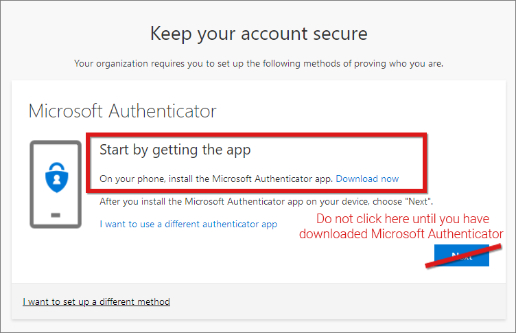 Download and install Microsoft Authenticator on your mobile